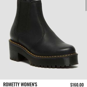 Black rometty doc martens size 7